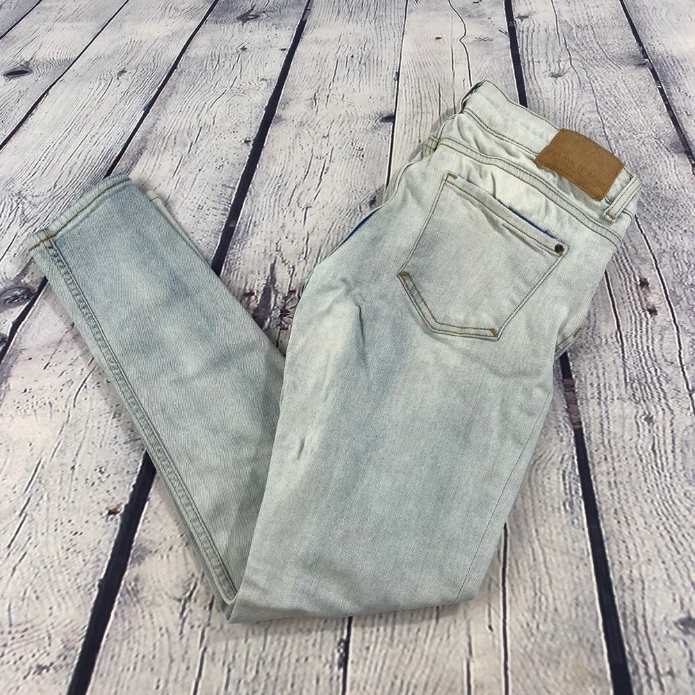 Zara Denim Basic Z1975 Jeans Mid Rise Skinny Blue - Picture 2 of 9